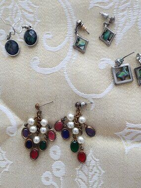 Vintage earrings, set of 4 -bag 3